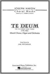 Te Deum SATB Choral Score cover